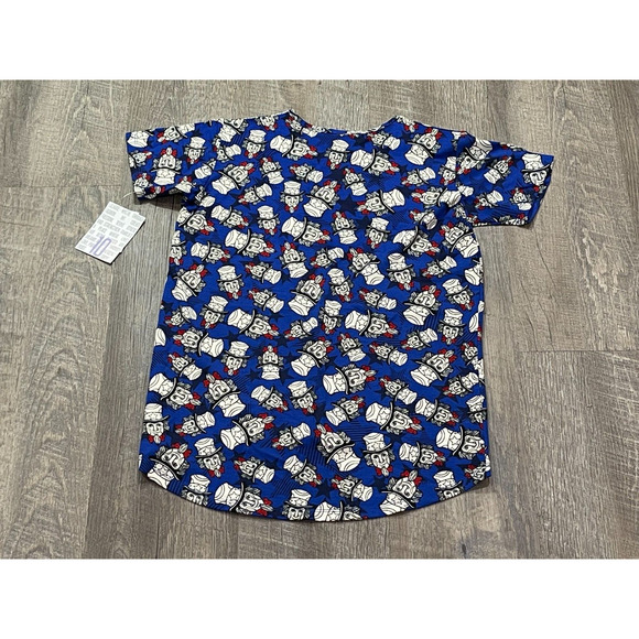 Lularoe Gracie Shirt Uncle Sam July 4th Patriotic High/Low Size 10 NWT - Picture 6 of 6